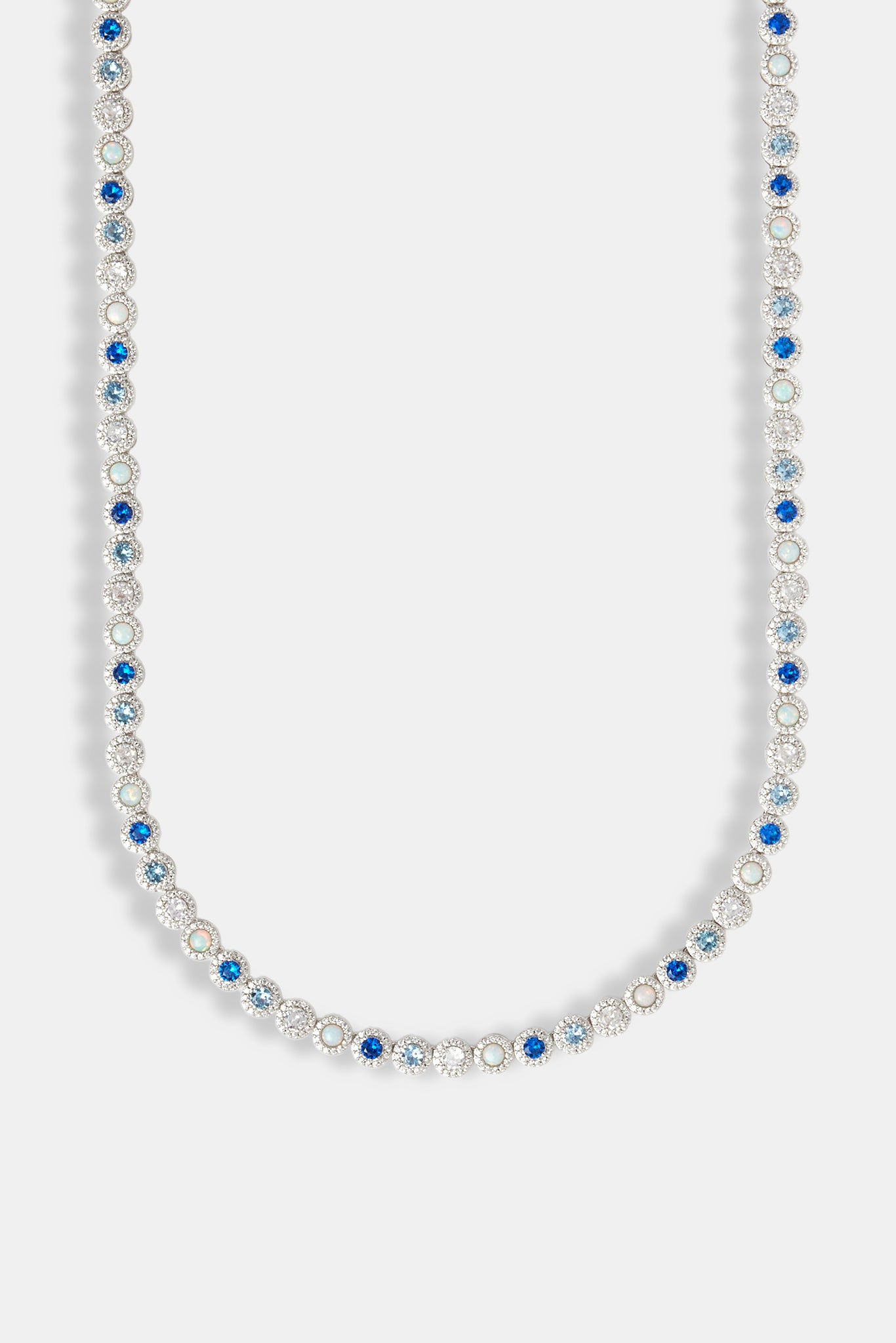 Blue CZ & Opal Chain - 6mm